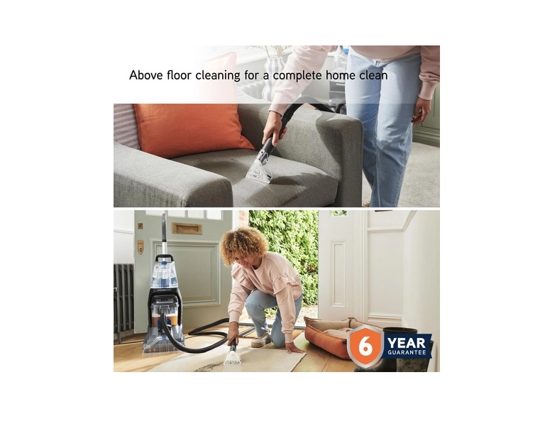 VAX CDCW-SSXS SpinScrub Power Carpet Washer - Grey & Tiger Blue - Image 3