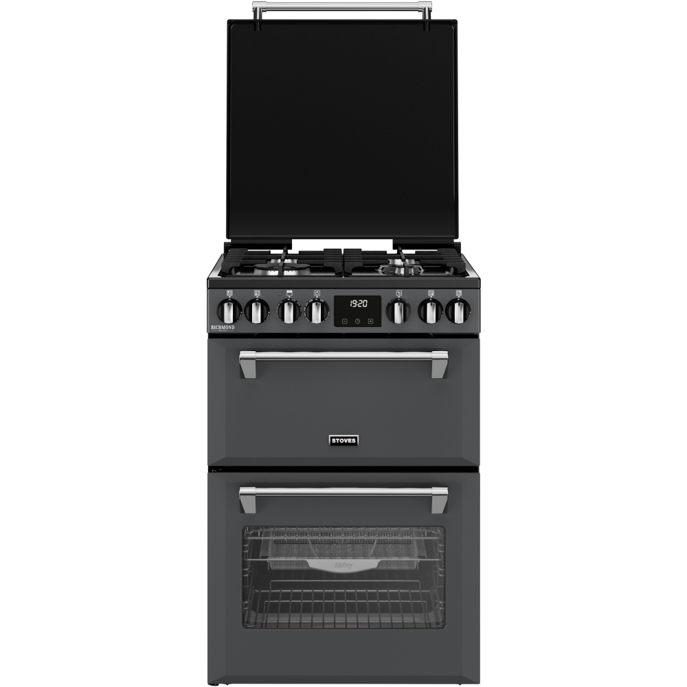 Stoves DX MRA RICH 60DF Dual Fuel Cooker with Double Oven, Grey, A Rated 444411843 - Image 2