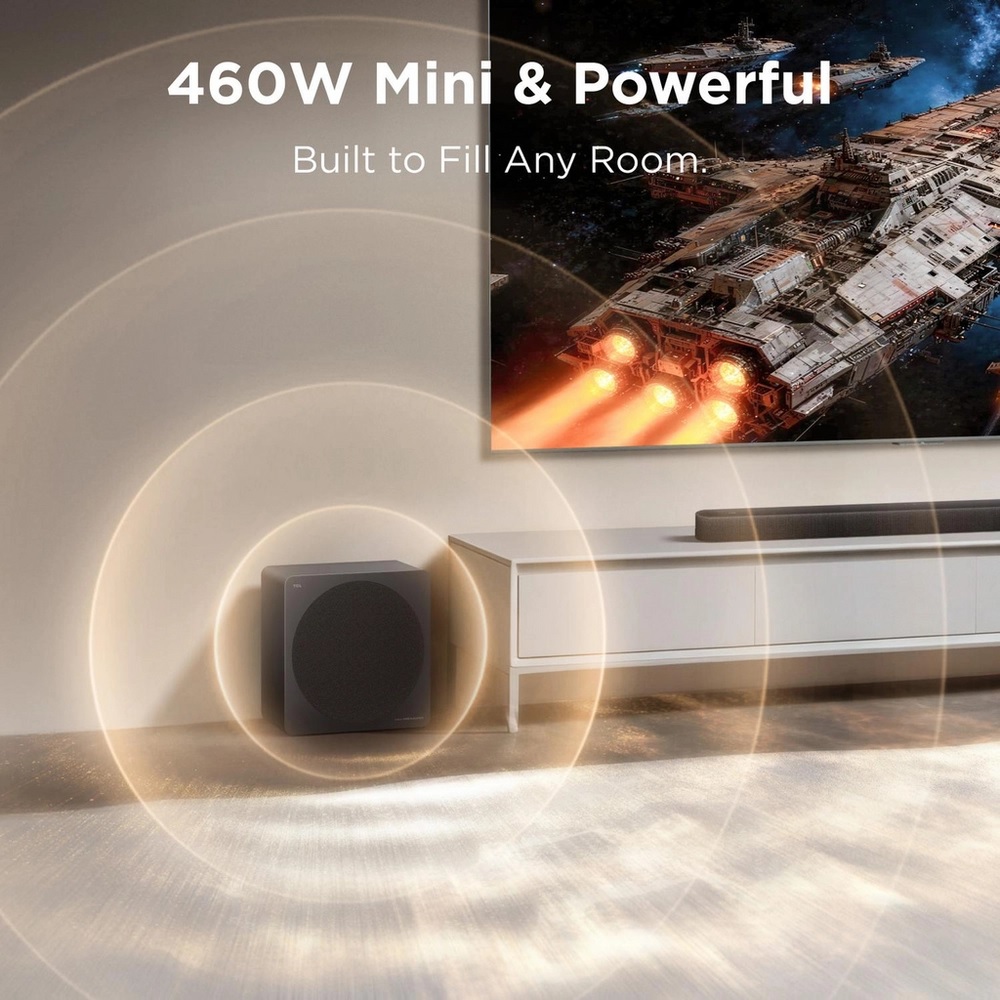 TCL A65K-UK 3.1.2ch Soundbar with wireless subwoofer, Audio by Bang & Olufsen - Black - Image 4