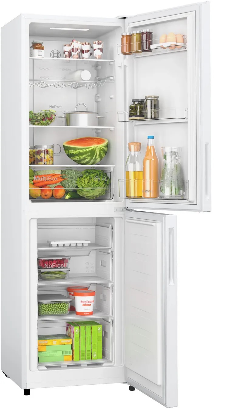 Bosch KGN27NWEAG 55cm Frost Free Fridge Freezer in white - Image 2