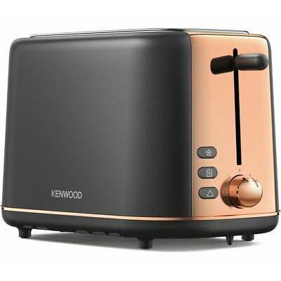 Kenwood Abbey TCP05C0DG 2 slice toaster in dark grey and rose gold Kenwood Abbey TCP05C0DG 2 slice toaster in dark grey and rose gold