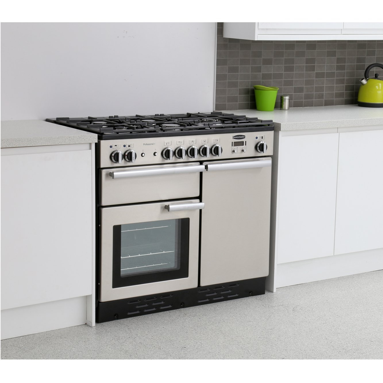 Rangemaster PROP100DFFSS-C 100cm Dual Fuel Range Cooker Professional Plus Stainless Steel/Chrome - Image 2 Rangemaster PROP100DFFSS-C 100cm Dual Fuel Range Cooker Professional Plus Stainless Steel/Chrome - Image 2