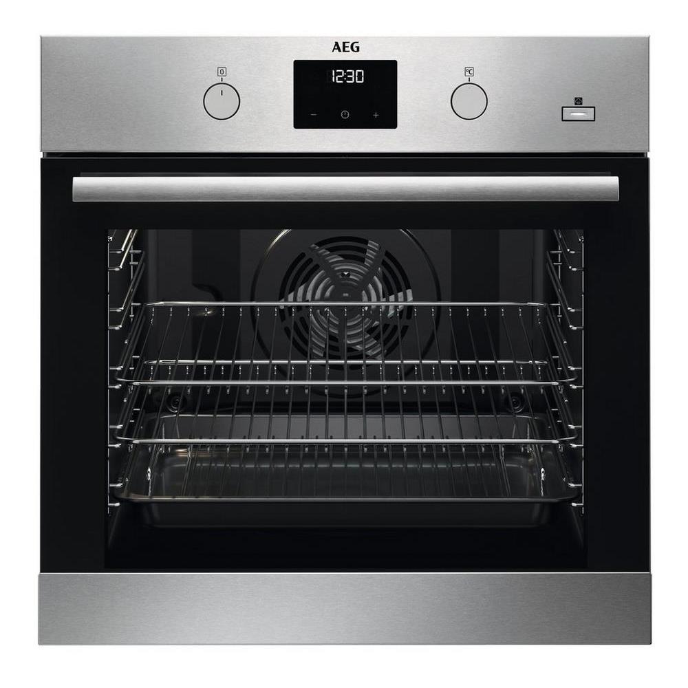 AEG BES35501EM 62.5cm Built In Electric Single Oven in stainless steel
