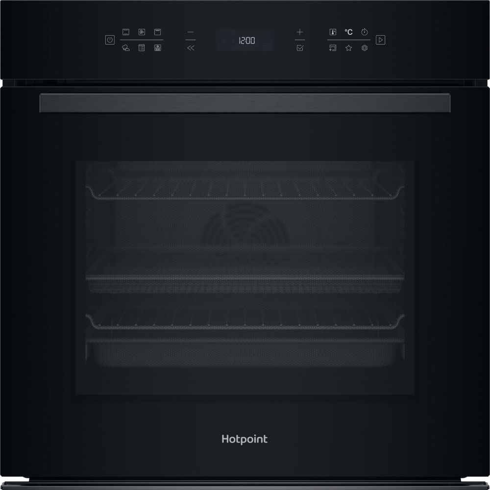 Hotpoint HOI68PT1SBUK Built-In Electric Single Oven with Pyrolytic Cleaning - Black - Image 1
