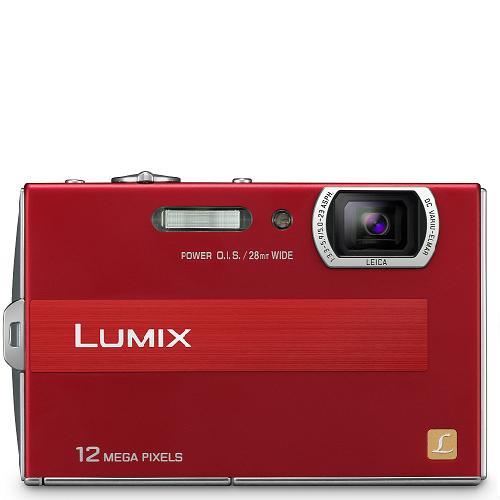 Panasonic DMCFP8EBR 12.1 Megapixel Compact Camera in Red