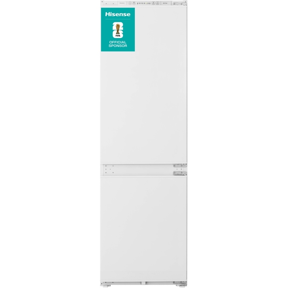 Hisense RIB312F4AWE No Frost Integrated Fridge Freezer, Sliding Hinge, 70/30 – White - Image 1 Hisense RIB312F4AWE No Frost Integrated Fridge Freezer, Sliding Hinge, 70/30 – White - Image 1
