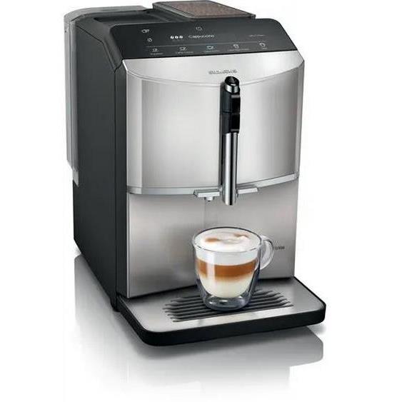 Siemens TF303G07 Bean to Cup Coffee Machine in silver and black - Image 1