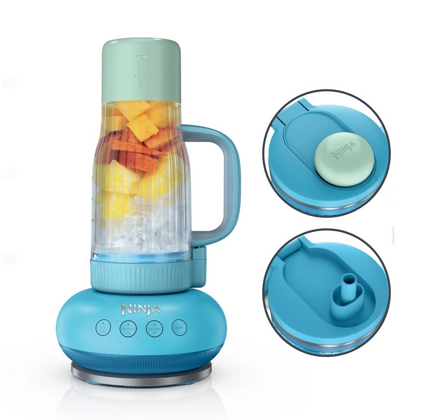 NINJA DB351UKBL Ninja BlendBoss Tumbler Blender - Blue Raspberry - Image 2 NINJA DB351UKBL Ninja BlendBoss Tumbler Blender - Blue Raspberry - Image 2