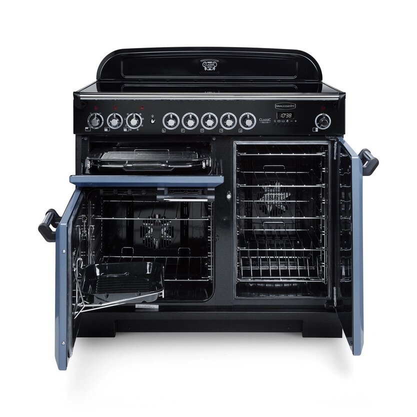 Rangemaster CDL100EIBL-C 100cm Induction Range Cooker Black / Chrome, A Rated - Image 2