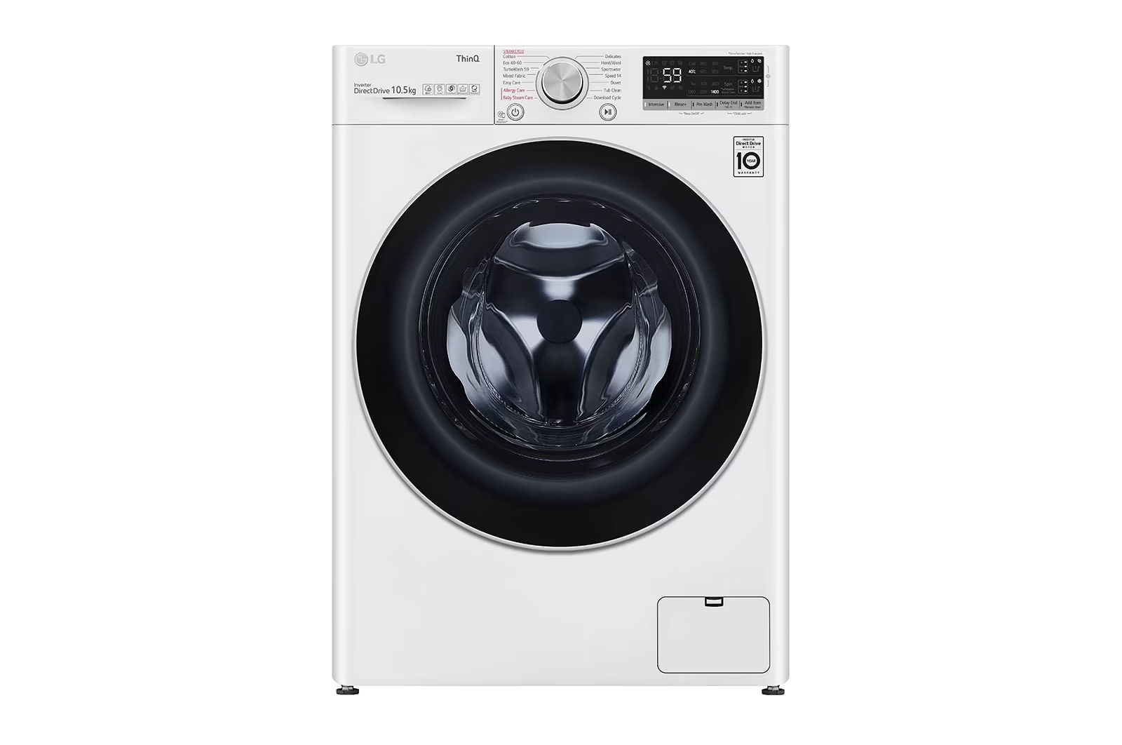LG F4V710WTSA 10.5kg Washing Machine AI DD™, White - Image 1 LG F4V710WTSA 10.5kg Washing Machine AI DD™, White - Image 1