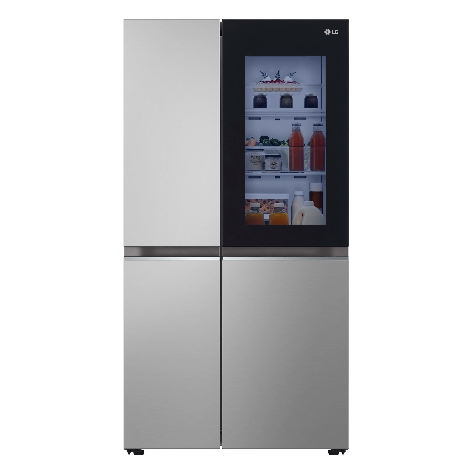 LG GSVV80PYLL 91.3cm 50/50 Frost Free American Fridge Freezer - Prime Silver LG GSVV80PYLL 91.3cm 50/50 Frost Free American Fridge Freezer - Prime Silver