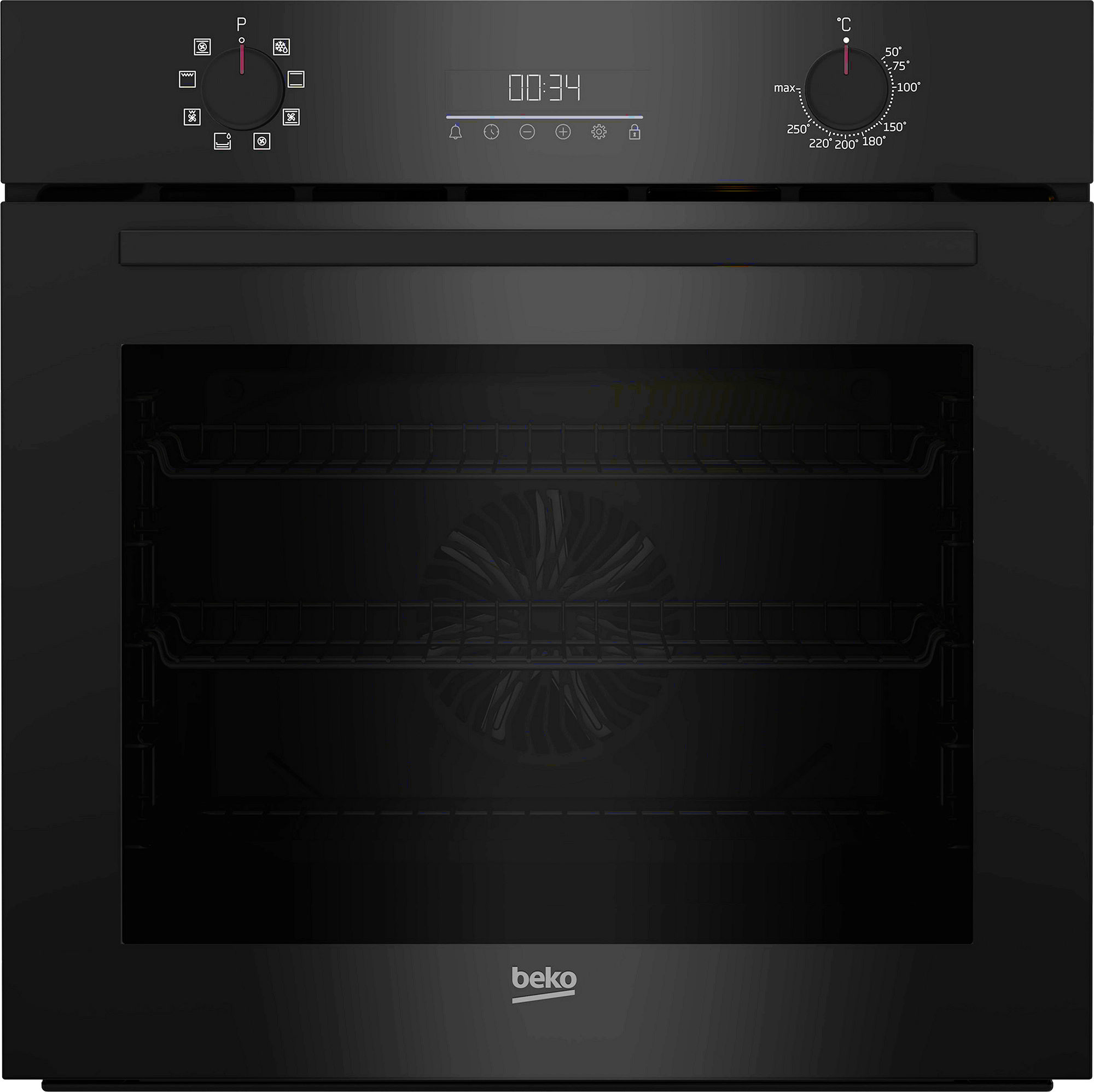 Beko CIMD91B 59.4cm Built In Electric Single Oven - Black Beko CIMD91B 59.4cm Built In Electric Single Oven - Black
