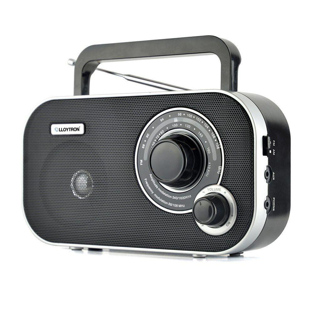 Lloytron LY2405 Calypso 2 Band AM / FM Portable Radio in black