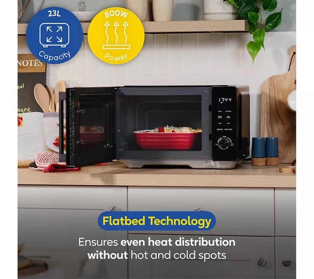 Russell Hobbs RHFM2365B 23Litre Flatbed Digital Microwave – Black - Image 5 Russell Hobbs RHFM2365B 23Litre Flatbed Digital Microwave – Black - Image 5
