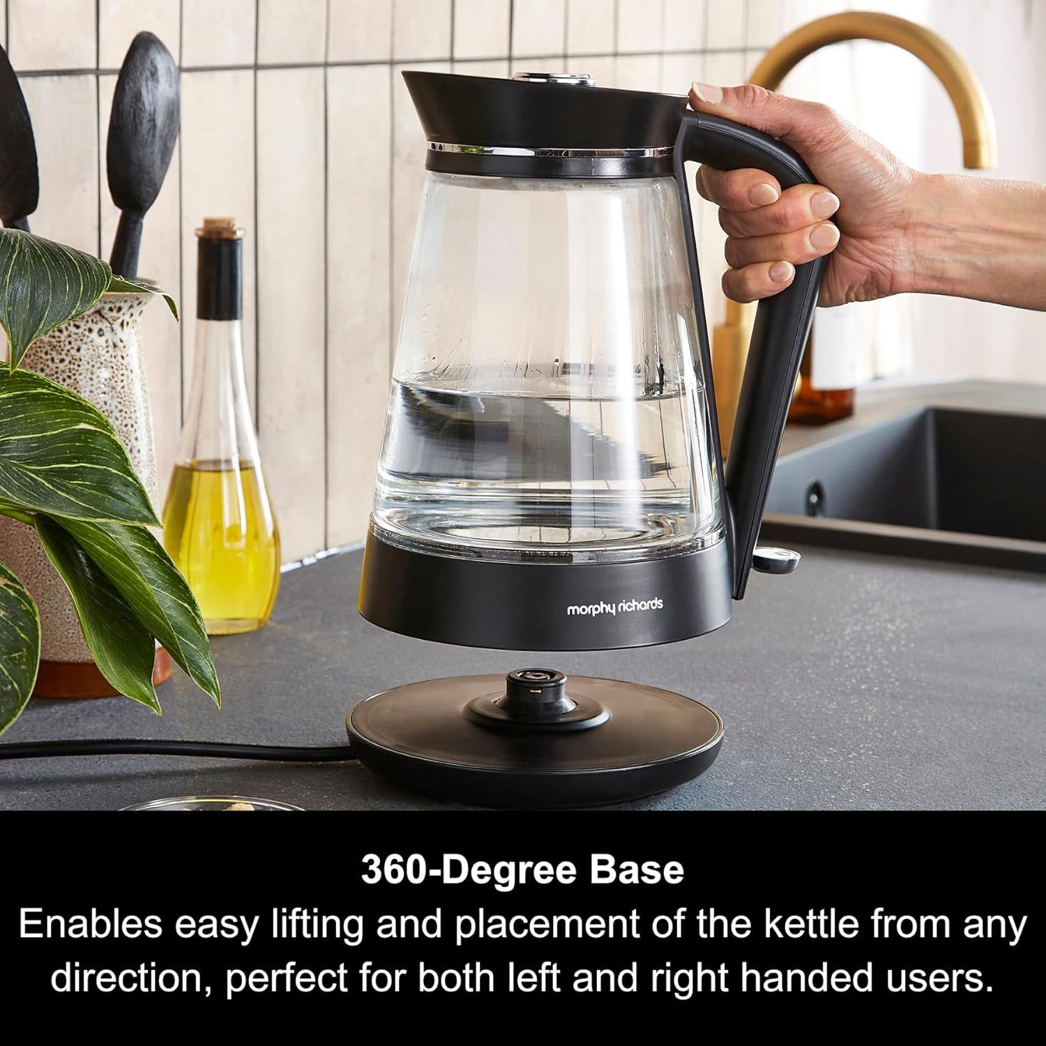 Morphy Richards Appliances 108004 1.7L Glass Jug Kettle - Image 2