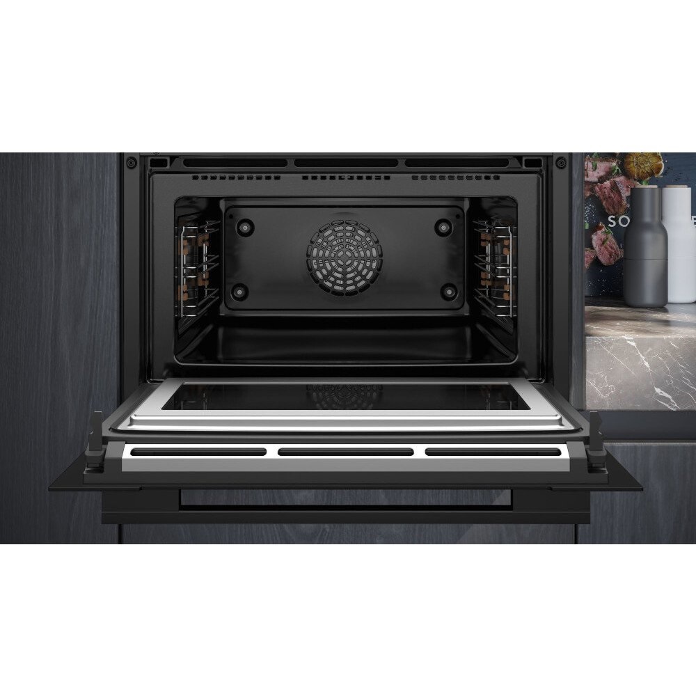 Siemens CM776G1B1B iQ700 Compact Oven with Microwave Function - Black - Image 2 Siemens CM776G1B1B iQ700 Compact Oven with Microwave Function - Black - Image 2