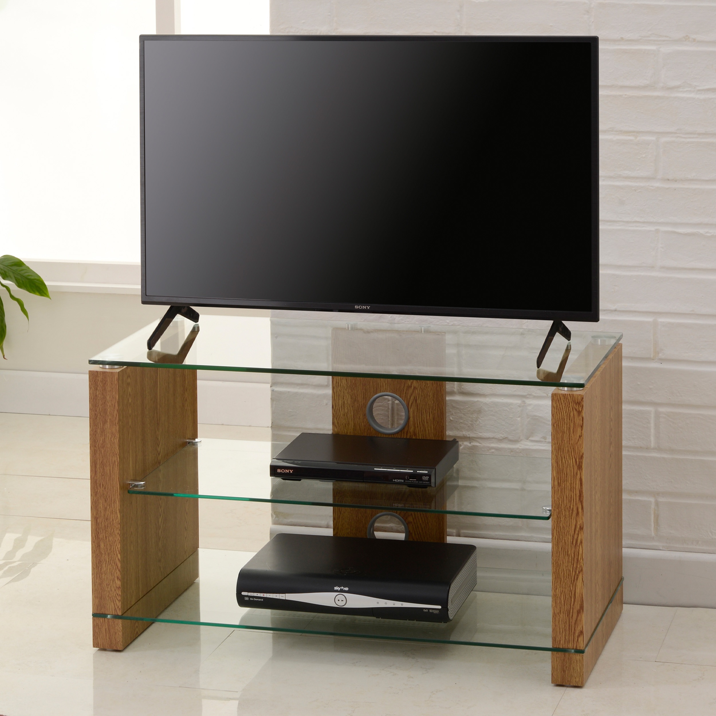 TTAP L611-800 Elegance TV Stand in Oak, 800 mm - Image 2 TTAP L611-800 Elegance TV Stand in Oak, 800 mm - Image 2