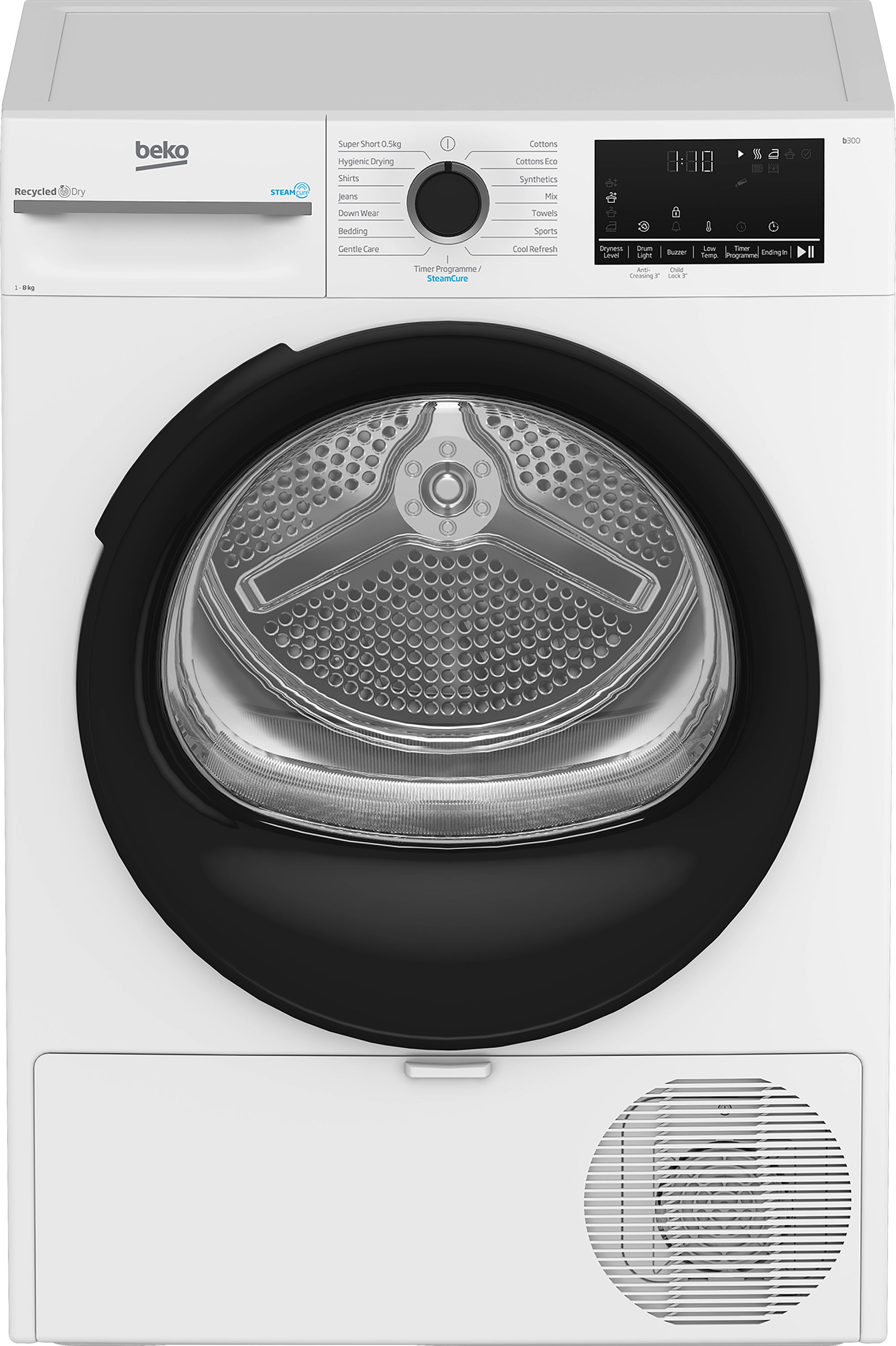 Beko BM3T3833NW 8kg Heat Pump Tumble Dryer (NI Exclusive) - White Beko BM3T3833NW 8kg Heat Pump Tumble Dryer (NI Exclusive) - White