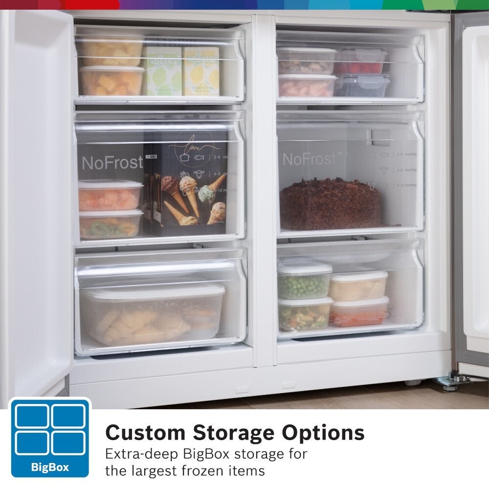 Bosch KFN96VPEAG Non-Plumbed American Fridge Freezer - Stainless Steel - Image 4 Bosch KFN96VPEAG Non-Plumbed American Fridge Freezer - Stainless Steel - Image 4