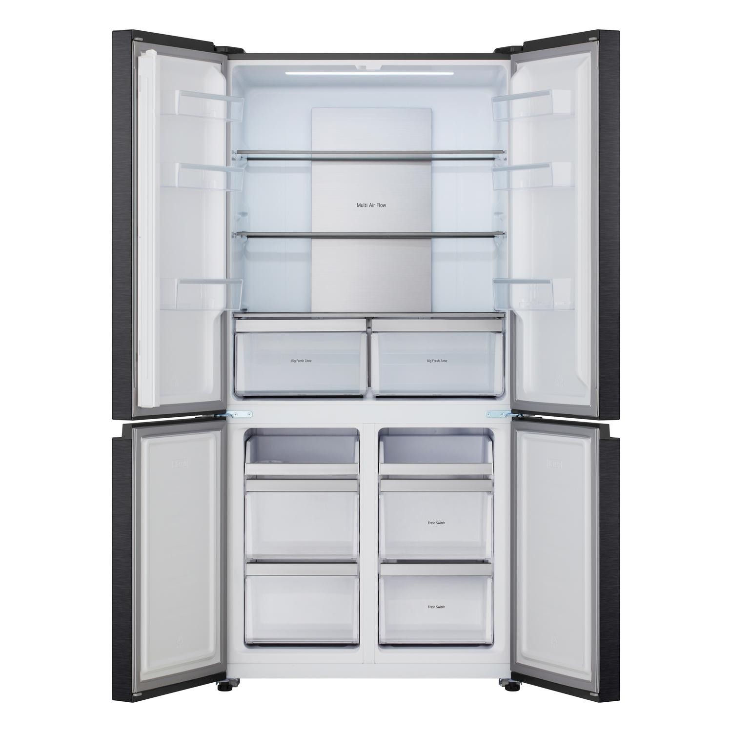 LG GMM42ABBEH Non-Plumbed American Fridge Freezer – Black - Image 2
