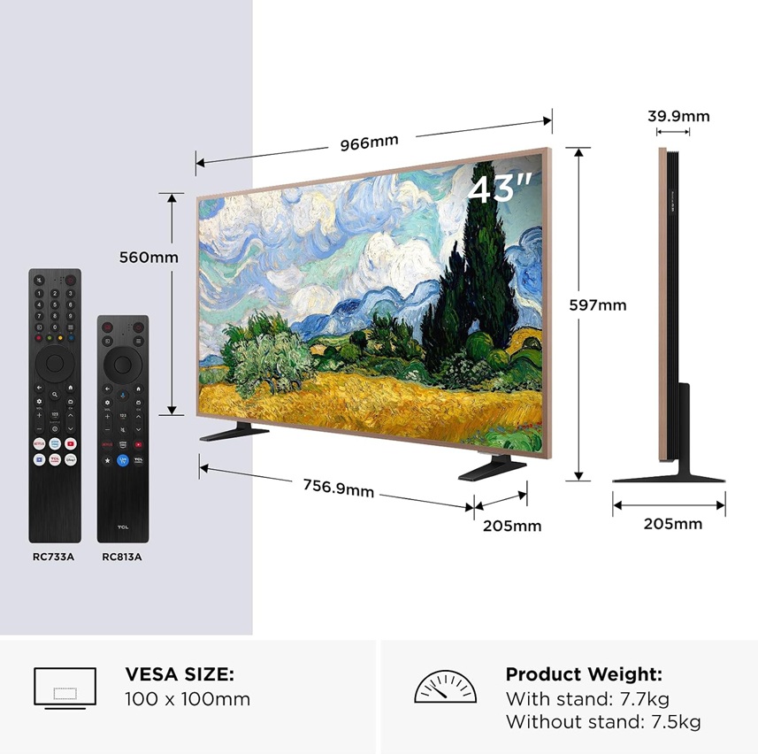 TCL 43A400PRO-UK 43" NXTVision FHD QLED TV - Image 2 TCL 43A400PRO-UK 43" NXTVision FHD QLED TV - Image 2