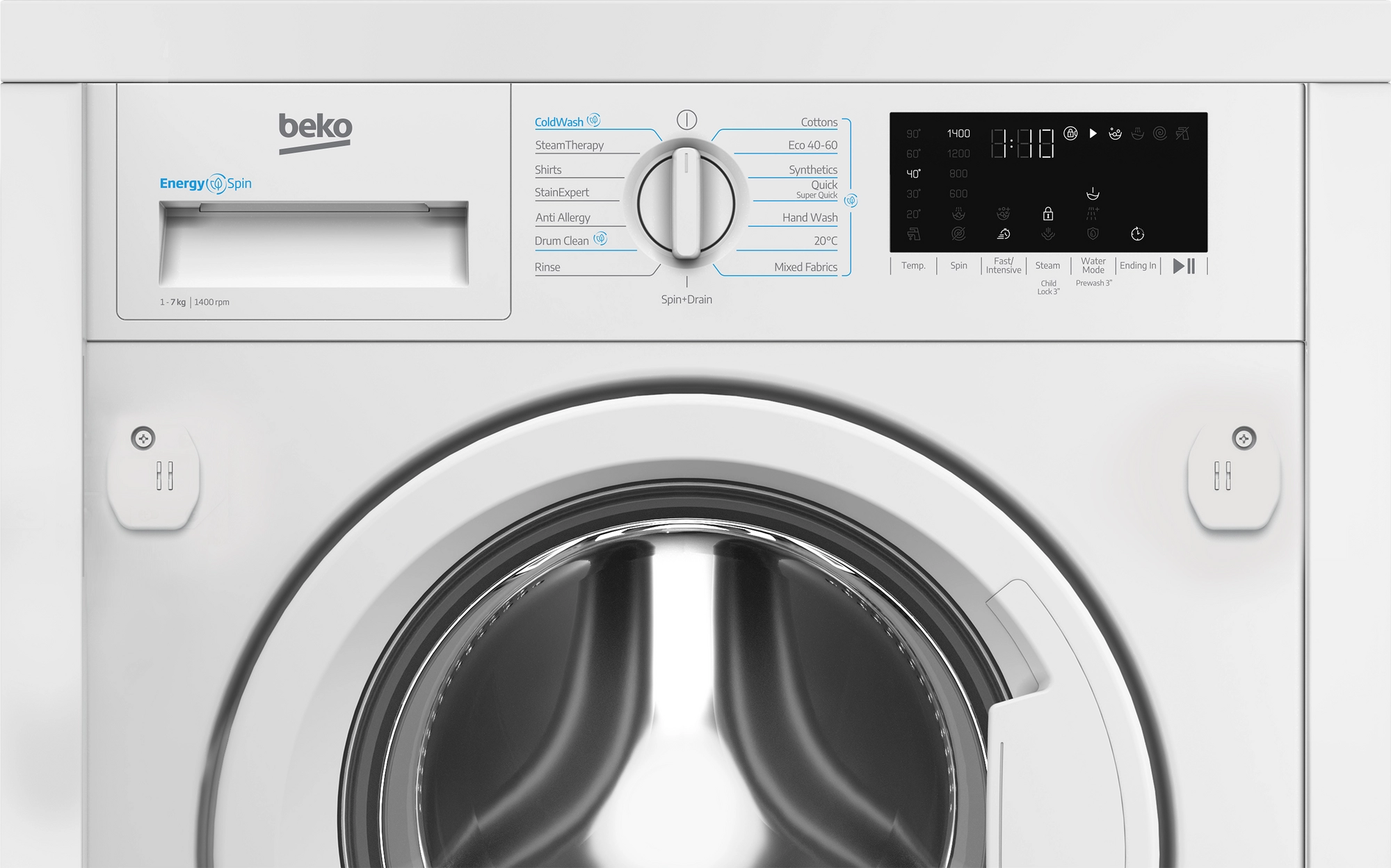 Beko WTIK741511 7kg 1400 Spin Integrated Washing Machine - Image 2