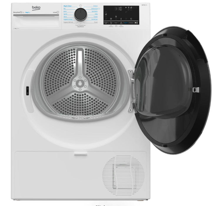Beko B5T49231R 9kg Heat Pump Tumble Dryer with RapiDry™ Technology - Image 2 Beko B5T49231R 9kg Heat Pump Tumble Dryer with RapiDry™ Technology - Image 2