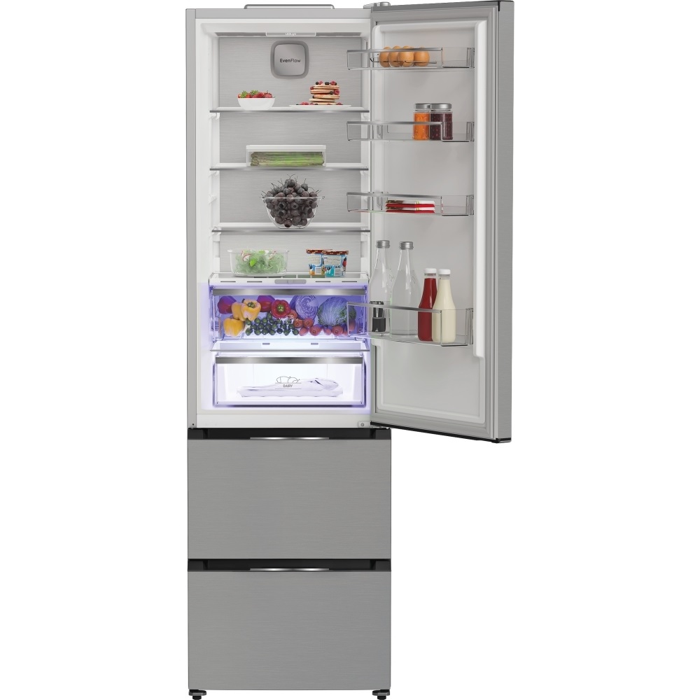 Hotpoint HPKF5351XP4UK No Frost Fridge Freezer, 60/40 - Silver - Image 2 Hotpoint HPKF5351XP4UK No Frost Fridge Freezer, 60/40 - Silver - Image 2