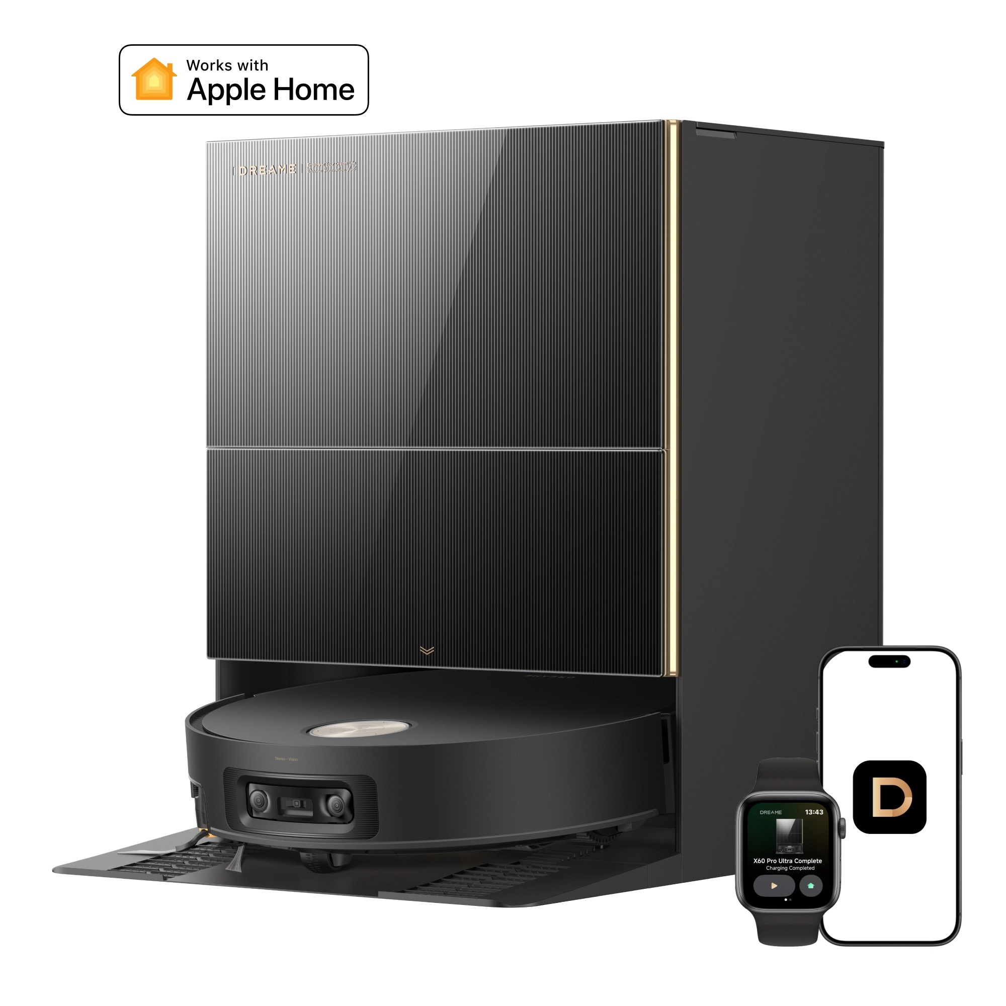 Dreame RLX96DEBK X60 Pro Ultra Complete Smart Robot Vacuum & Mop – Black