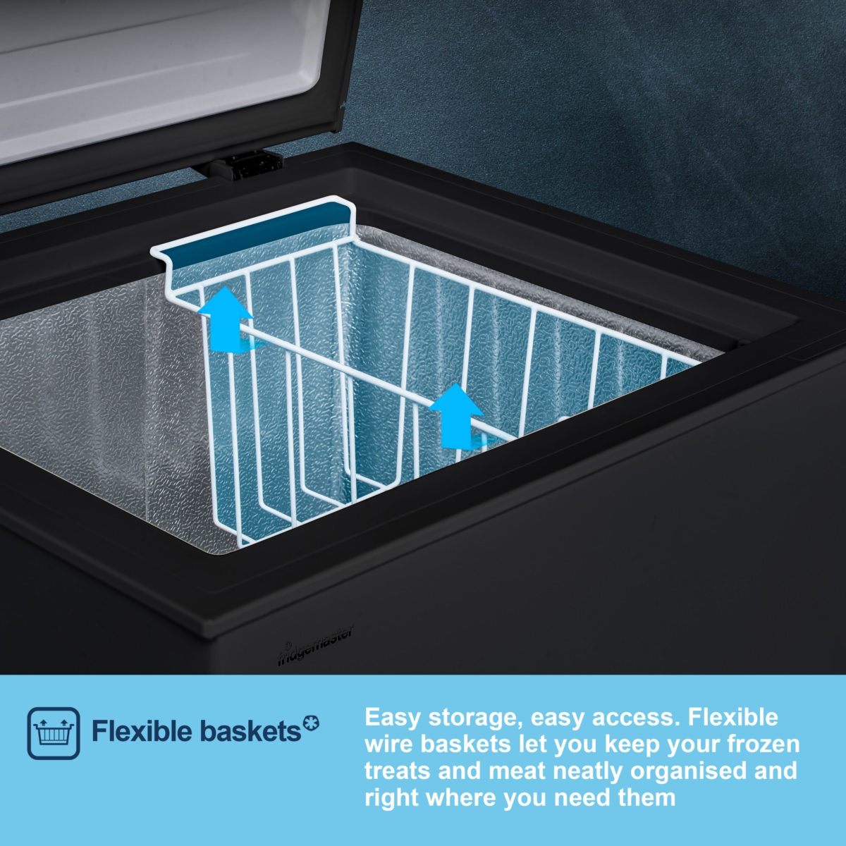 Fridgemaster MCF96EB Chest Freezer – Black - Image 3