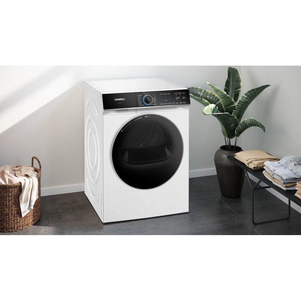 Siemens WR47B2C9GB iQ700 Heat Pump Tumble Dryer, 9kg - White - Image 3 Siemens WR47B2C9GB iQ700 Heat Pump Tumble Dryer, 9kg - White - Image 3