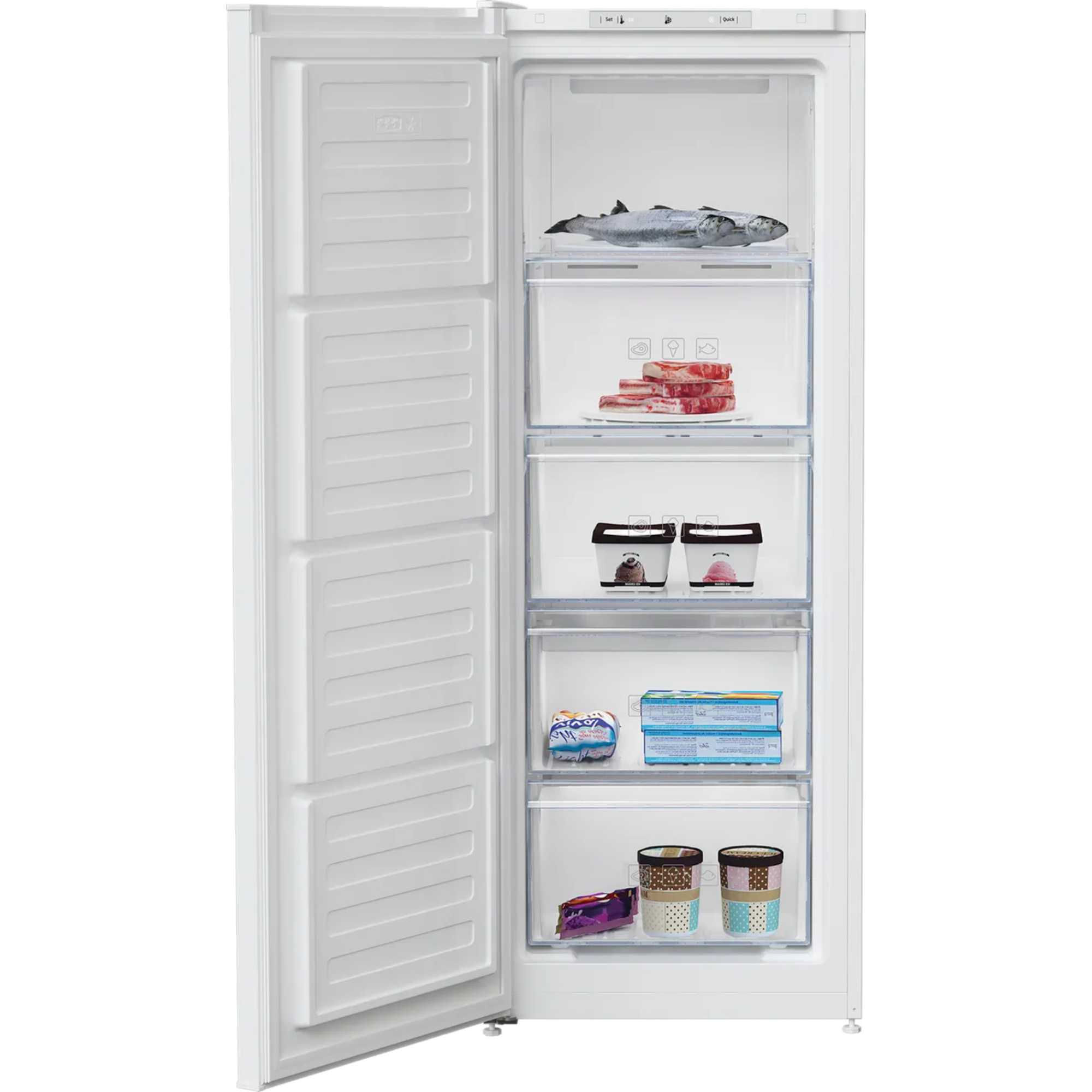 Beko FNE4545W Freestanding Tall Frost Free Freezer - White - Image 2 Beko FNE4545W Freestanding Tall Frost Free Freezer - White - Image 2