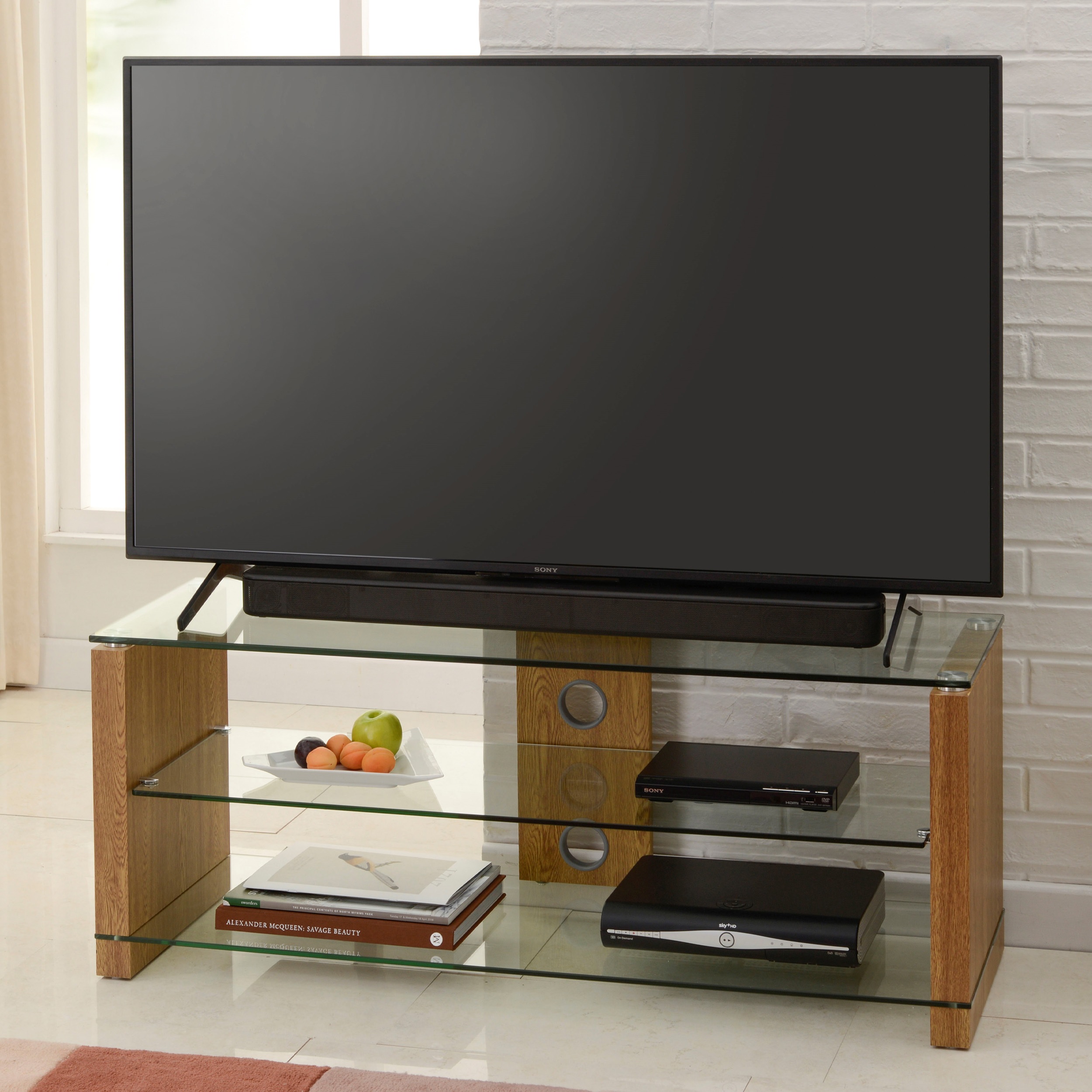 TTAP L611-1200 Elegance TV Stand in Oak, 1200 mm - Image 2 TTAP L611-1200 Elegance TV Stand in Oak, 1200 mm - Image 2