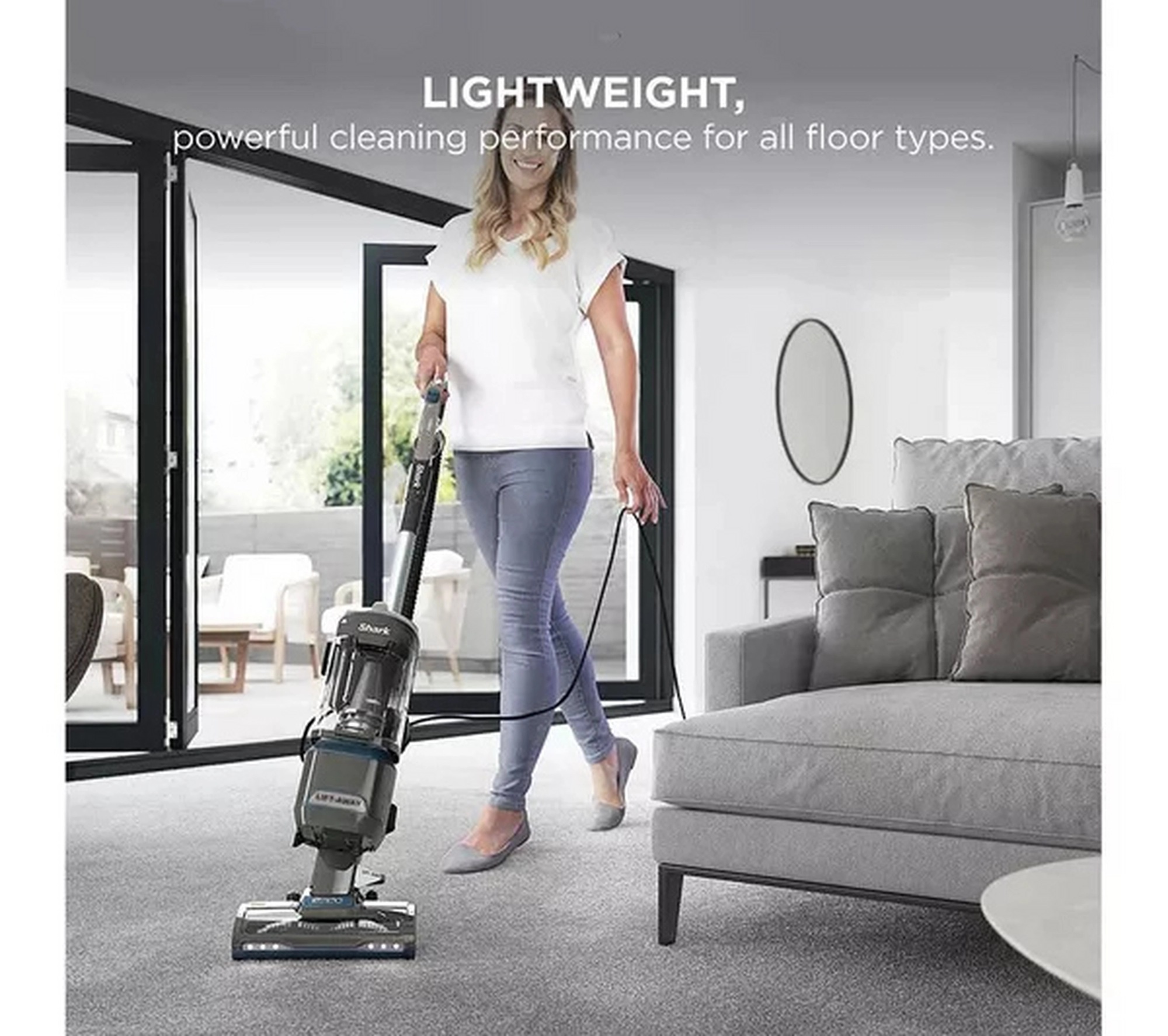 Shark NV603UK Classic Upright Vacuum Cleaner - Grey & Dark Blue - Image 3