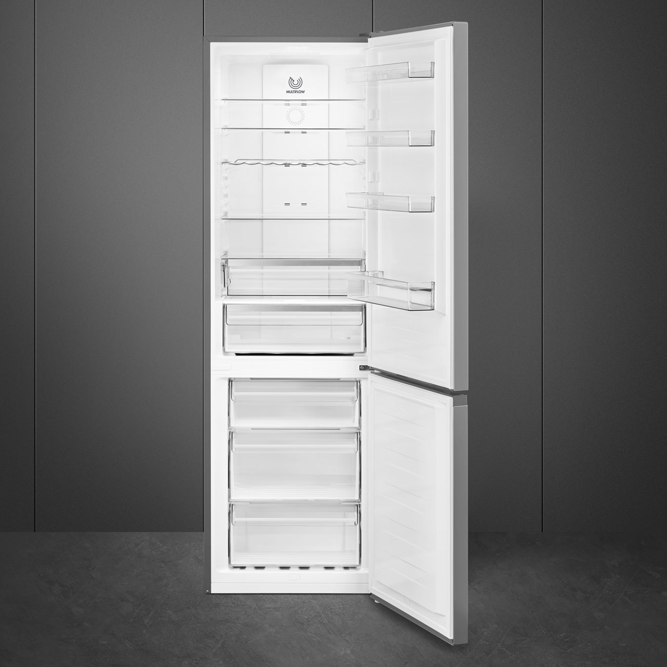 Smeg FC20XDNEUK Stainless Steel 70/30 Frost Free Fridge Freezer - Image 3