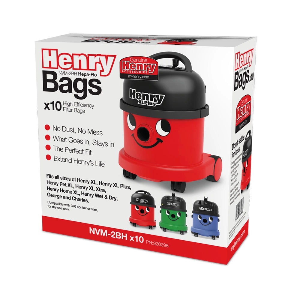 Numatic 920298 Henry XL HepaFlo Bags – White - Image 1 Numatic 920298 Henry XL HepaFlo Bags – White - Image 1