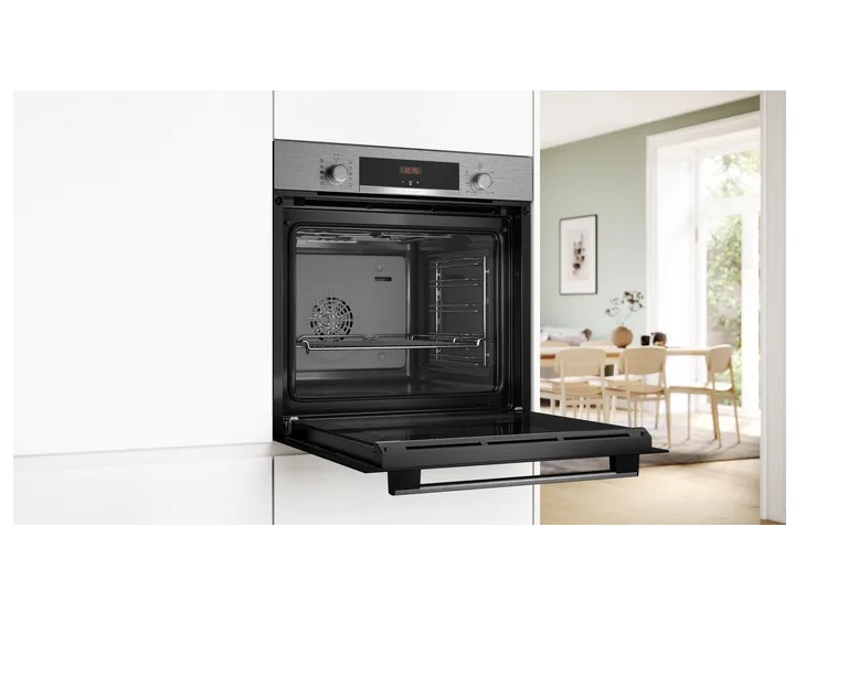 Bosch HQA534BS3B 59.4cm Built In Electric Single Oven - Stainless Steel - Image 2