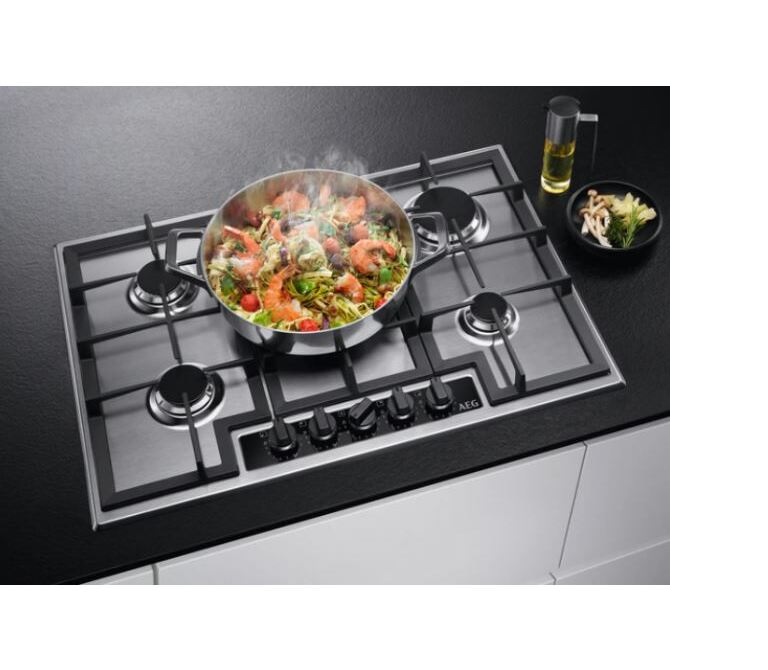 AEG HGB75420YM 75cm 5 Burner Gas Hob - Stainless Steel - Image 4 AEG HGB75420YM 75cm 5 Burner Gas Hob - Stainless Steel - Image 4