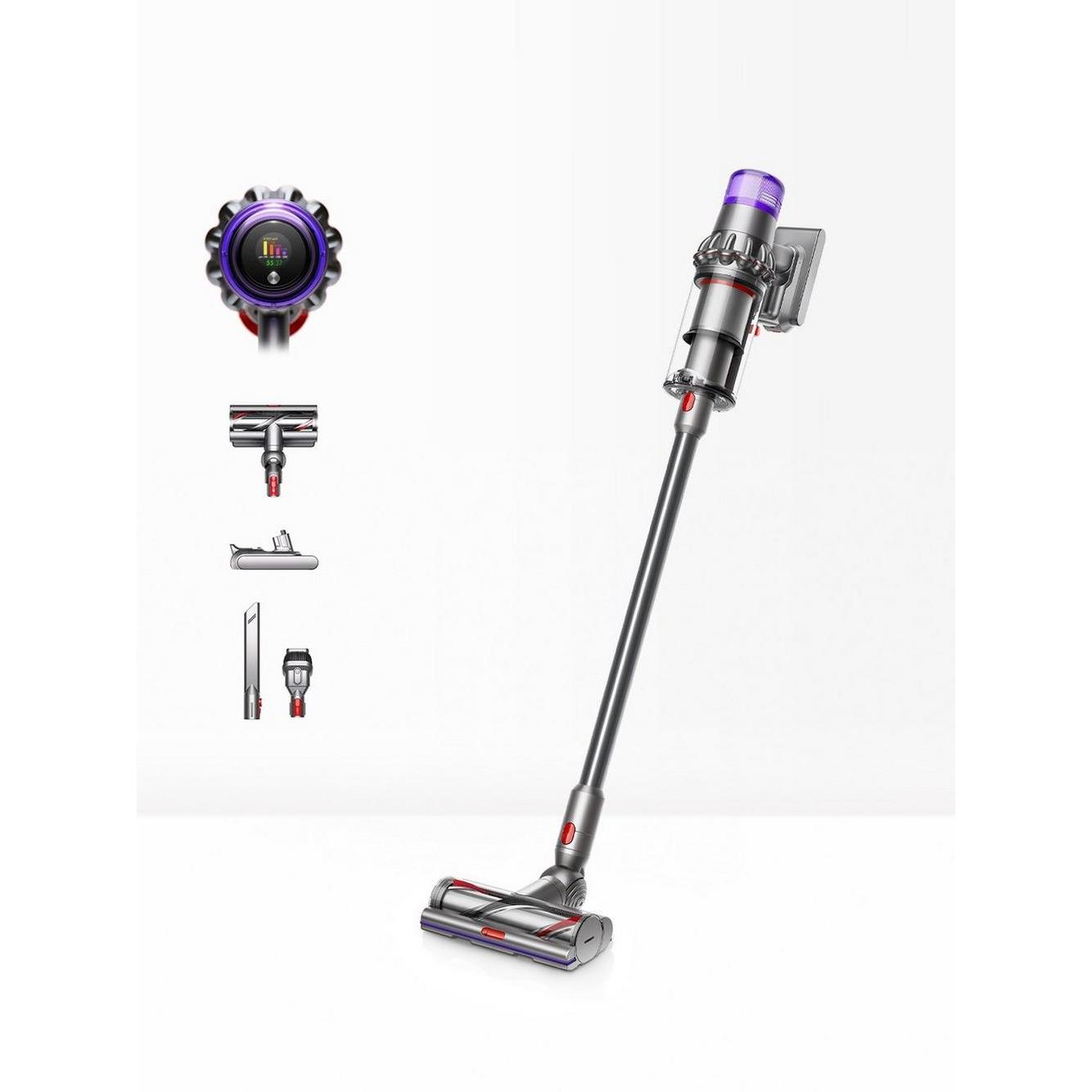 Dyson V15DETECT Cordless Stick Vacuum Cleaner in silver and grey Dyson V15DETECT Cordless Stick Vacuum Cleaner in silver and grey