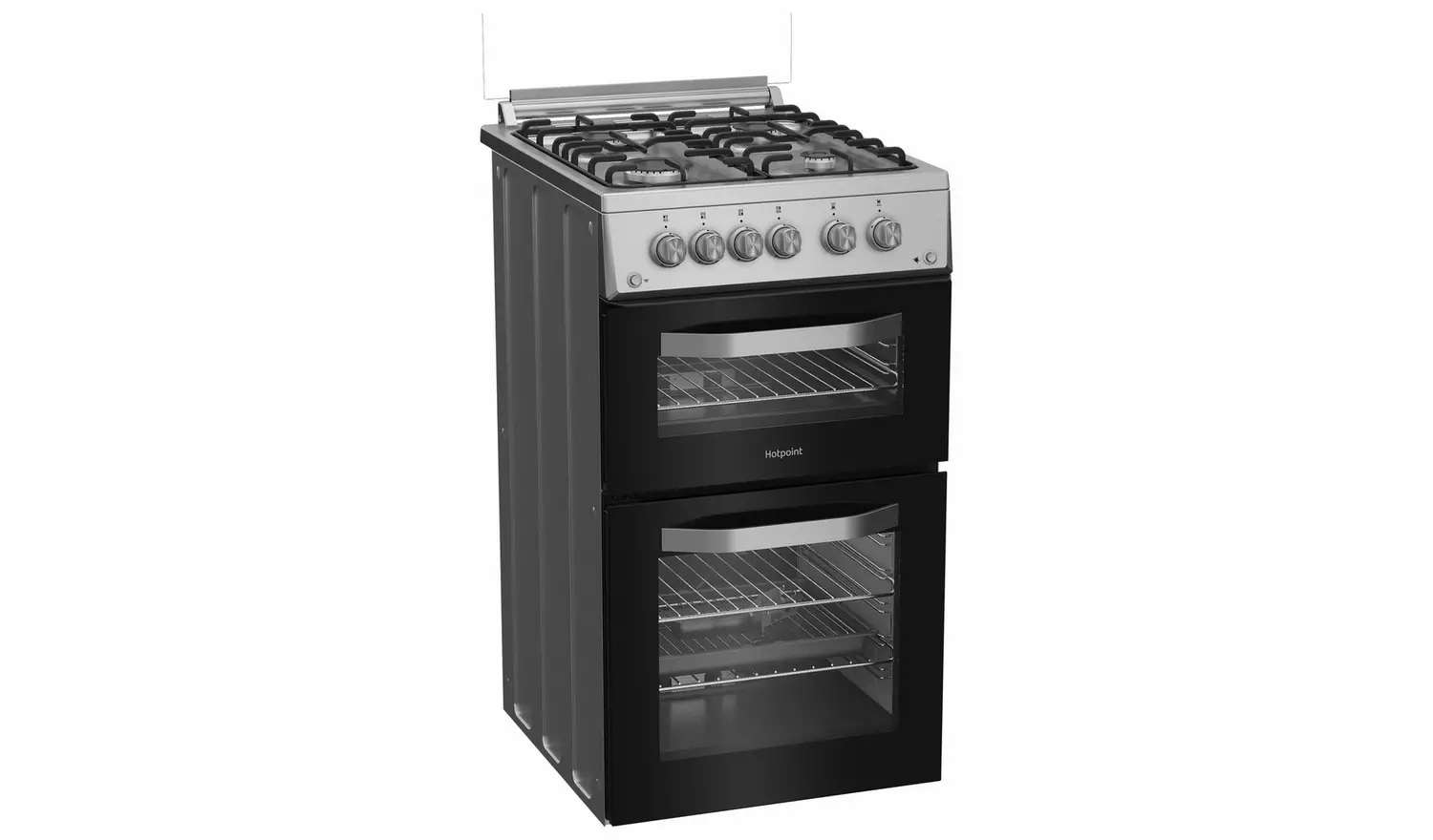 Hotpoint HDG5GCX 50cm Double Oven Gas Cooker - S/Steel - Image 4 Hotpoint HDG5GCX 50cm Double Oven Gas Cooker - S/Steel - Image 4