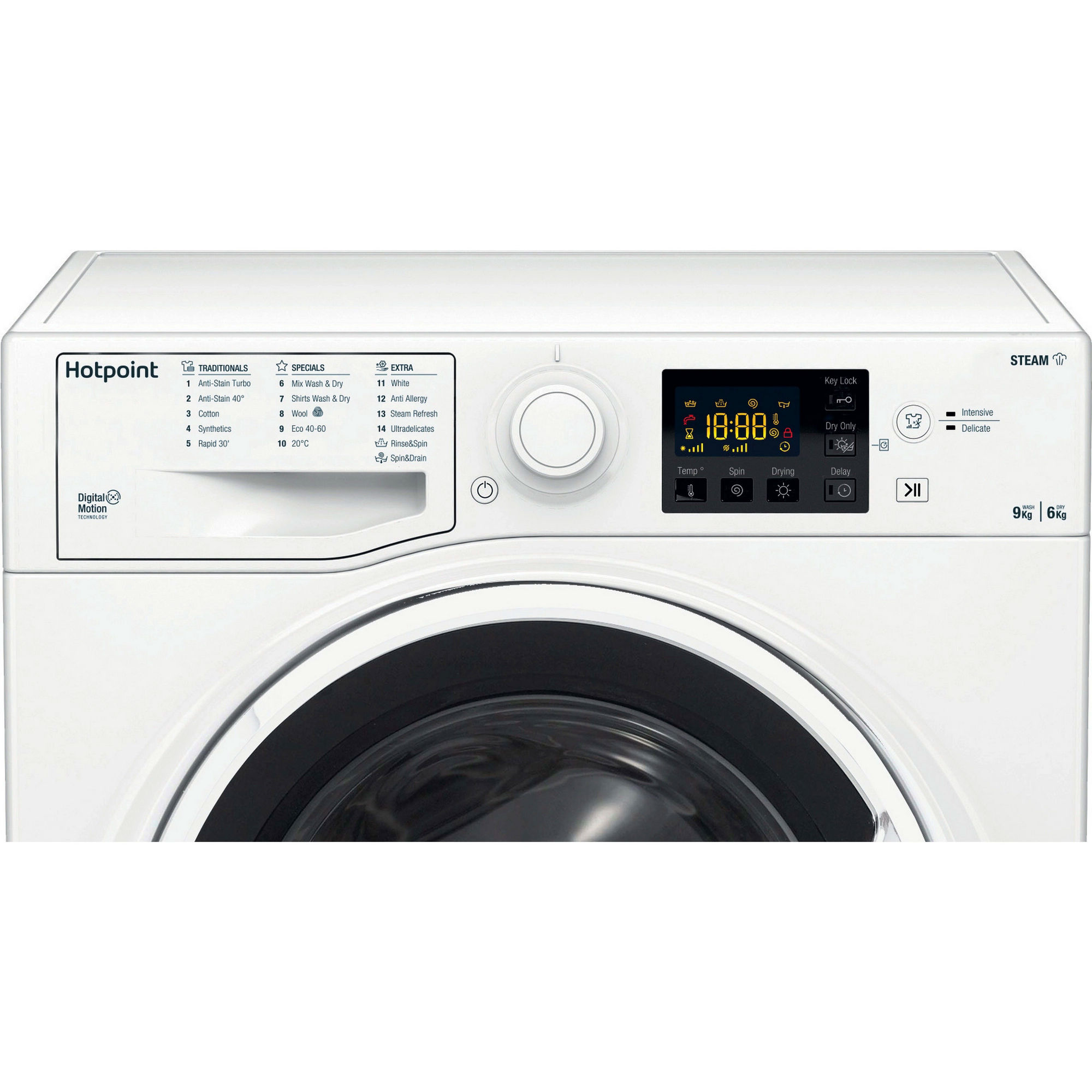 Hotpoint RDGE9643WUKN 9kg/6kg 1400 Spin Washer Dryer - White - Image 2