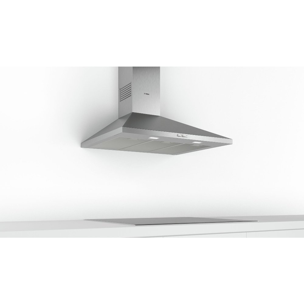 Bosch DWP94BC50B Series 2 90cm Chimney Cooker Hood, Stainless Steel, D Rated - Image 1