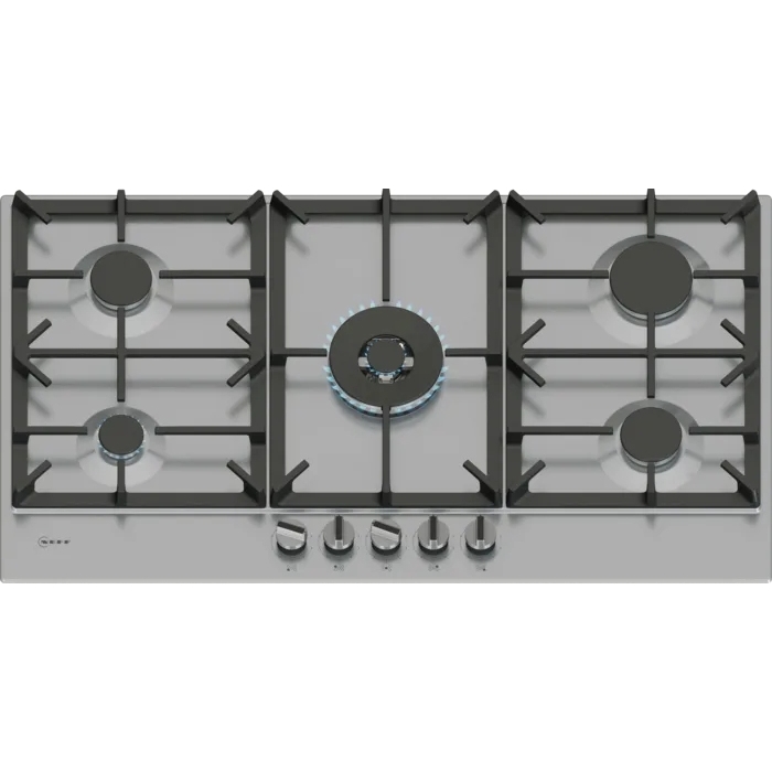 Neff T29CIR8N0 N70 5 Burner Gas Hob, Stainless Steel - Image 1
