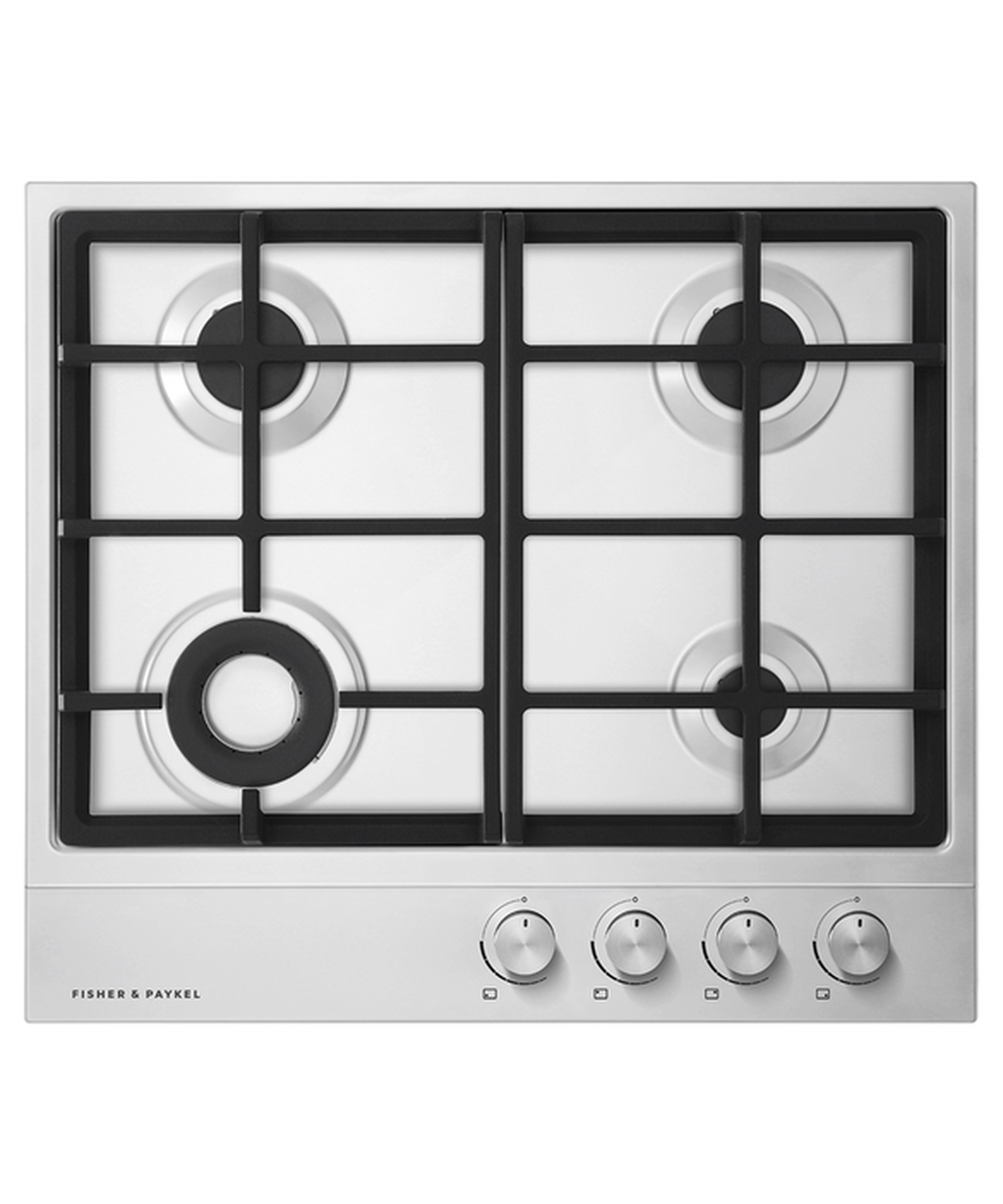 Fisher & Paykel CG604DLPX1 60cm 4 Burner Gas Hob - Stainless Steel Fisher & Paykel CG604DLPX1 60cm 4 Burner Gas Hob - Stainless Steel