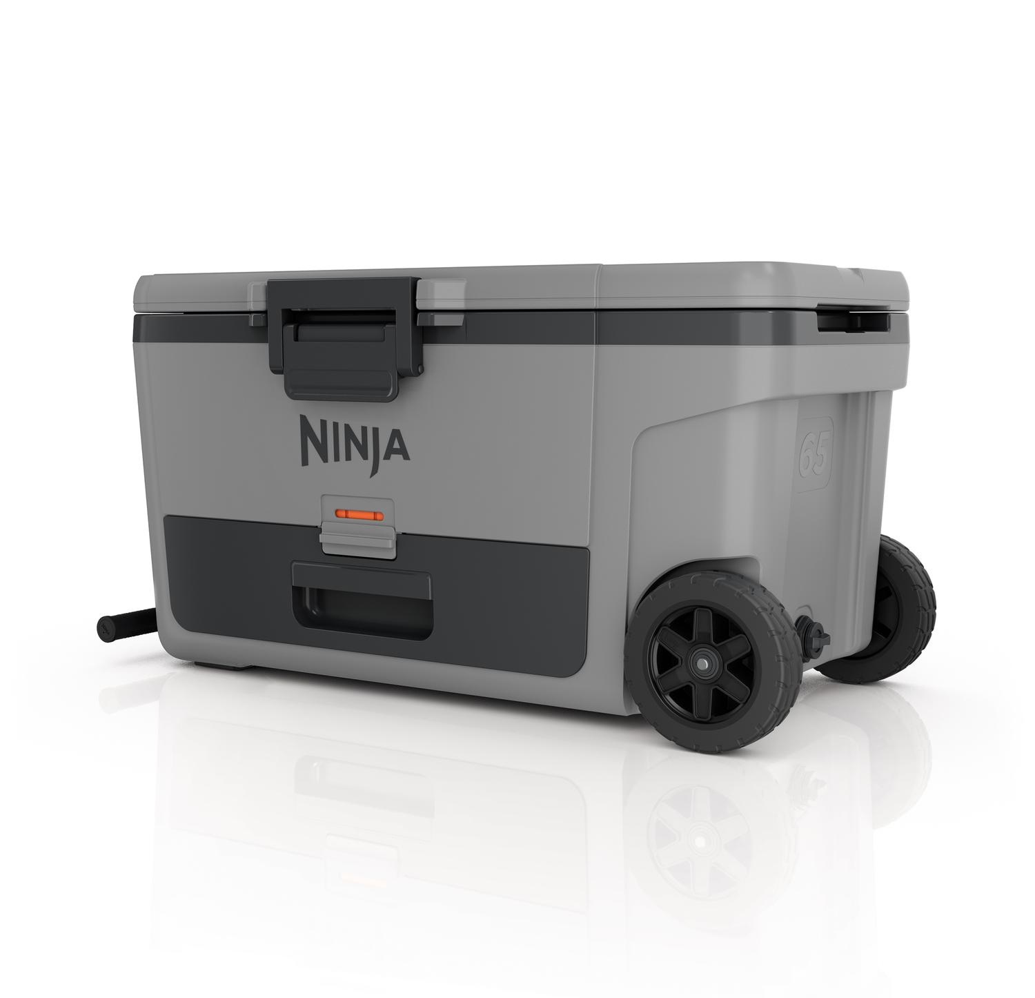 NINJA FB265EUUKGY FrostVault 61L Wheeled Cooler with Dry Zone - Slate Grey NINJA FB265EUUKGY FrostVault 61L Wheeled Cooler with Dry Zone - Slate Grey