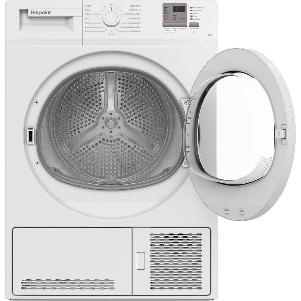 Hotpoint CHDC82WWGDUK 8kg Condenser Tumble Dryer– White - Image 3 Hotpoint CHDC82WWGDUK 8kg Condenser Tumble Dryer– White - Image 3