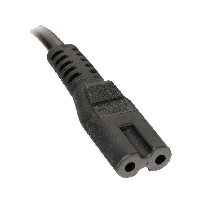 Vivanco 25530 1.8m Figure 8 Mains Cable in black Vivanco 25530 1.8m Figure 8 Mains Cable in black