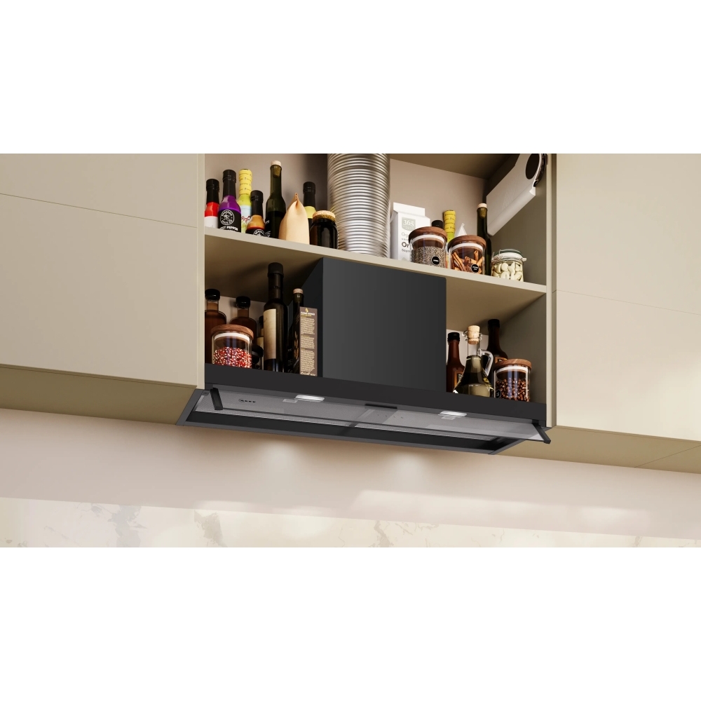 Neff D95XCC2S0B N50 Integrated Cooker Hood, Black, B Rated - Image 3