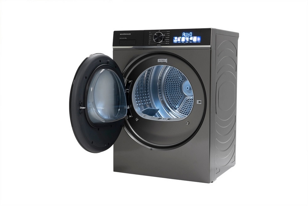 Schonhaus TDSHF018A3G Heat Pump Tumble Dryer, 8kg, Grey - Image 2 Schonhaus TDSHF018A3G Heat Pump Tumble Dryer, 8kg, Grey - Image 2