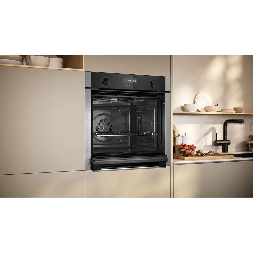 Neff B6ACH7AN7B N50 Built-In Electric Single Oven with Pyrolytic Cleaning - Stainless Steel - Image 2